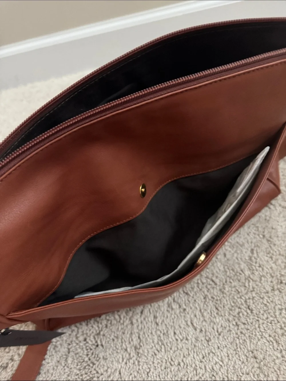 Desmo leather satchel - NWT